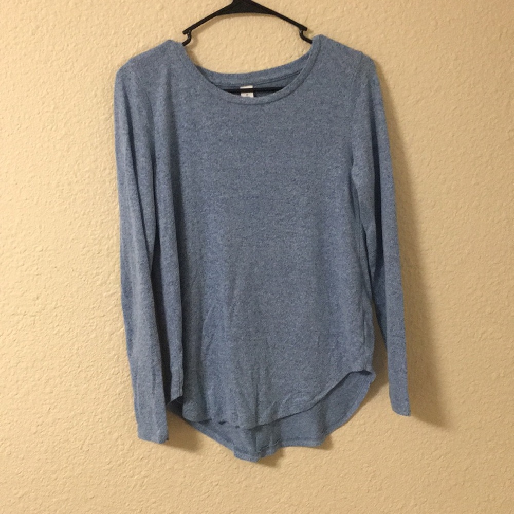 Baby blue long sleeve top